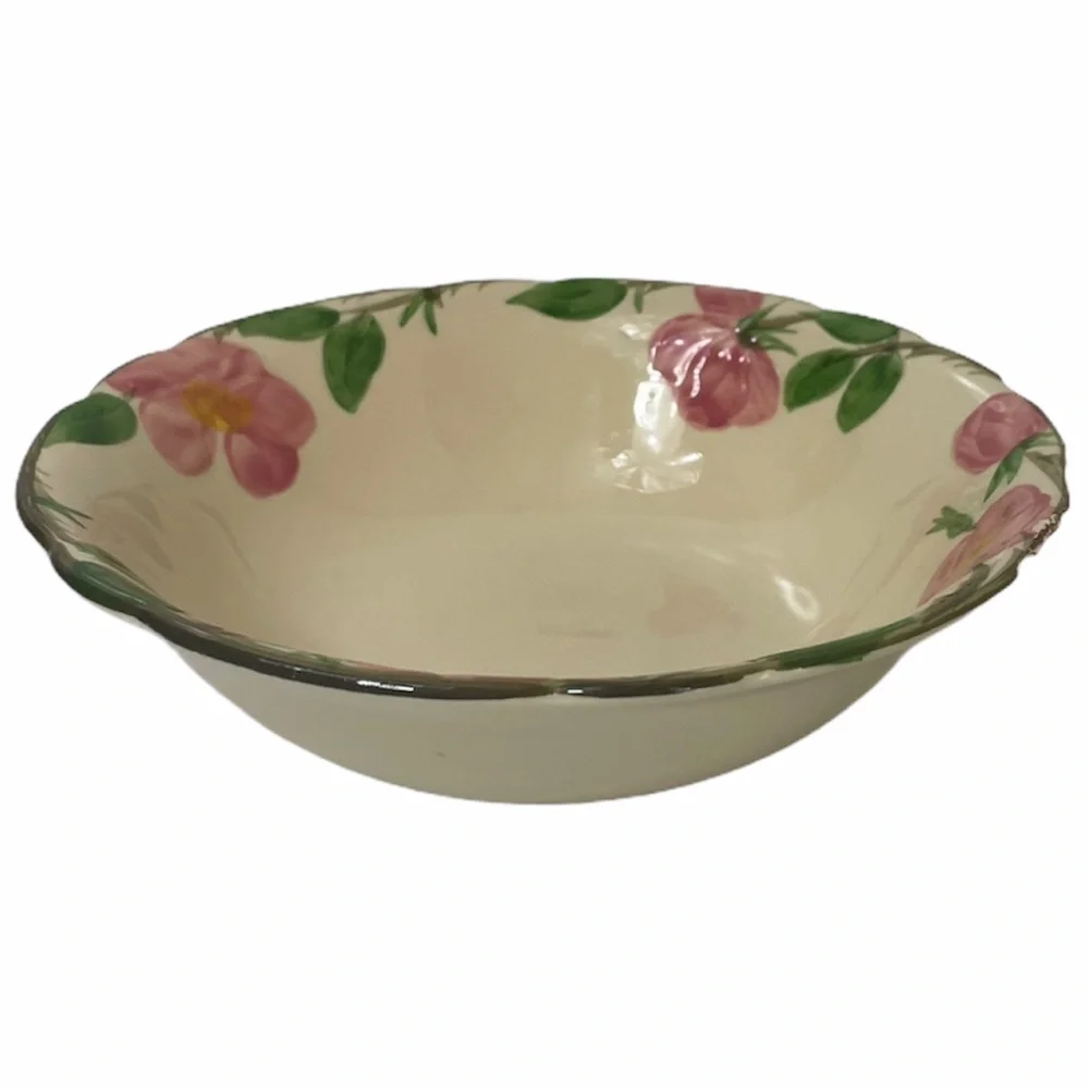 Vintage Desert Rose Franciscan Hand Painted Bowl Floral Roses Antique Decor